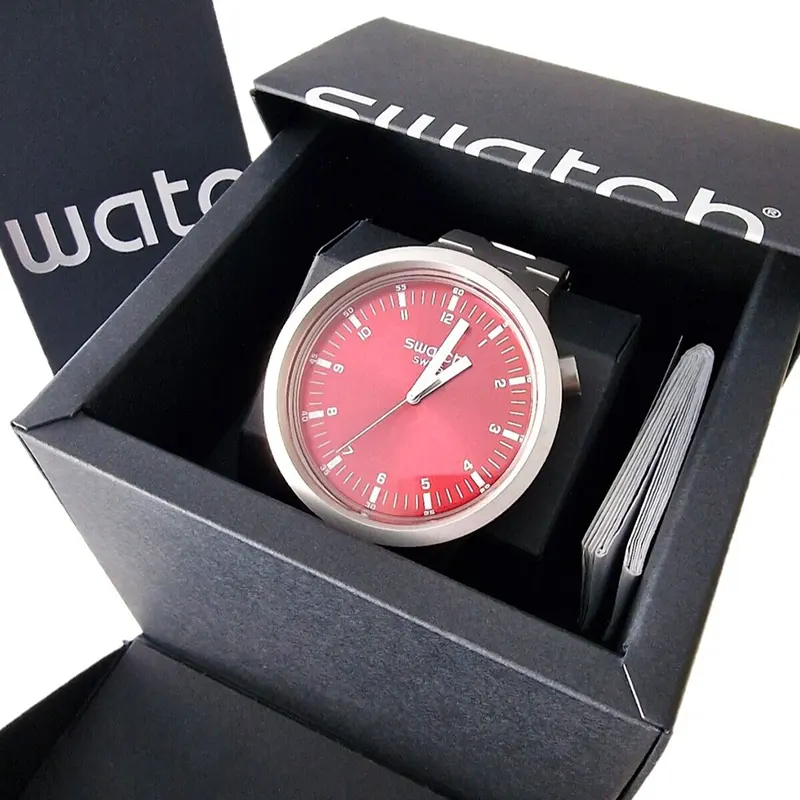 Swatch Irony Big Bold Scarlet Shimmer Watch- SB07S104G